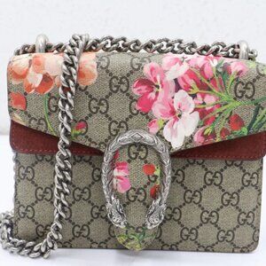 GUCCI Dionysus Chain Blooms Print GG Shoulder Bag 421970